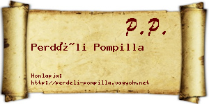 Perdéli Pompilla névjegykártya